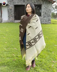 Molothrus ater Alpaca Poncho Handcrafted Elegance 80% Alpaca 20% Acrylic One Size Fits Most Warmth Stylish Look for Women Men 48x38 Inches with Fringes