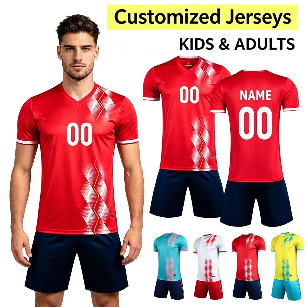 2026 Personalised Soccer Jersey Foothball Kits [Diy Name&Number] for Mens&Boys  Football Jersey Custom Soccer Jersey Traning Shirts