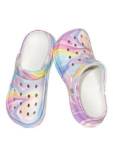 lightweight breathable women's print sandals, perfect gift for young adults, outdoor activities & parties, beach shoes, flexible eva material footwear