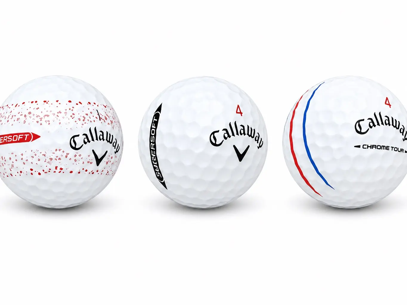 12 Callaway Mixed Golf Balls | Chrome Tour, Supersoft & More | AAAA Mint Used Golf Balls