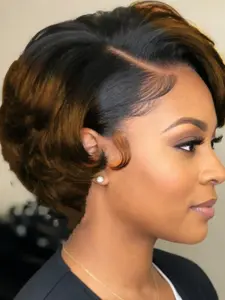 13x4 Lace Pixie Cut Wigs Human Hair   Wigs Human Hair Short Bob Wigs Wave Pixie Cut Wigs For Women