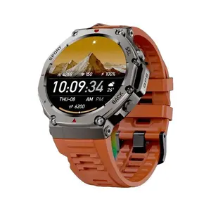 2025New1pcT-Rex3XuanwuBlack48MmSmartwatch,AMen'SGPSSportsWatch,5ATM,SuitableForSwimming,FeaturesACompass,BarometricAltitude,WirelessCalling,AIVoice,WirelessPhotography,AutomaticMotionModeRecognition,PerfectForOutdoorSpo