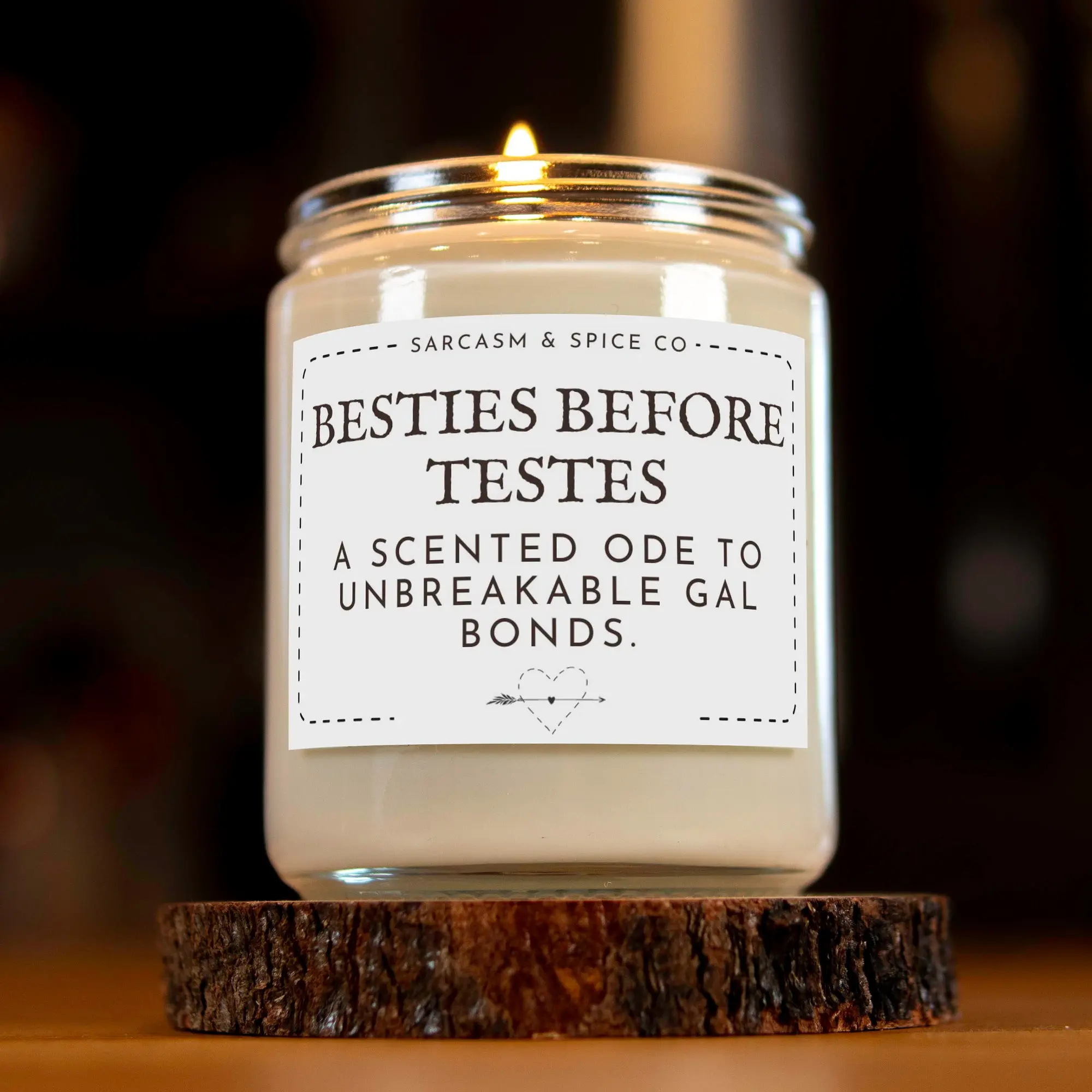BFF Gift Valentines Funny Galentine Candle Bachelorette Party Best Friend Girlfriend BFF Bridesmaids Besties Before Testes Candle