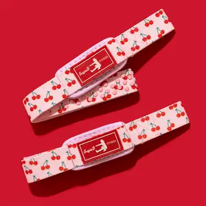 Cherry Weight Lifting Wrist Straps for Women | Grip Support for Deadlifts & Pull Day