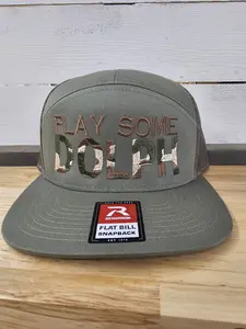 Embroidered  Play Some Dolph Script on Richardson 112 or 168 or Flexfit hat
