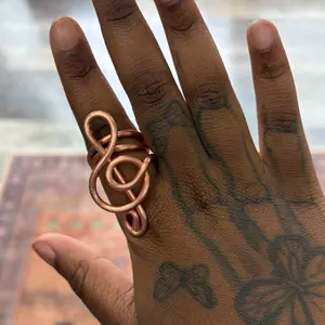 Life is Music Copper Ring