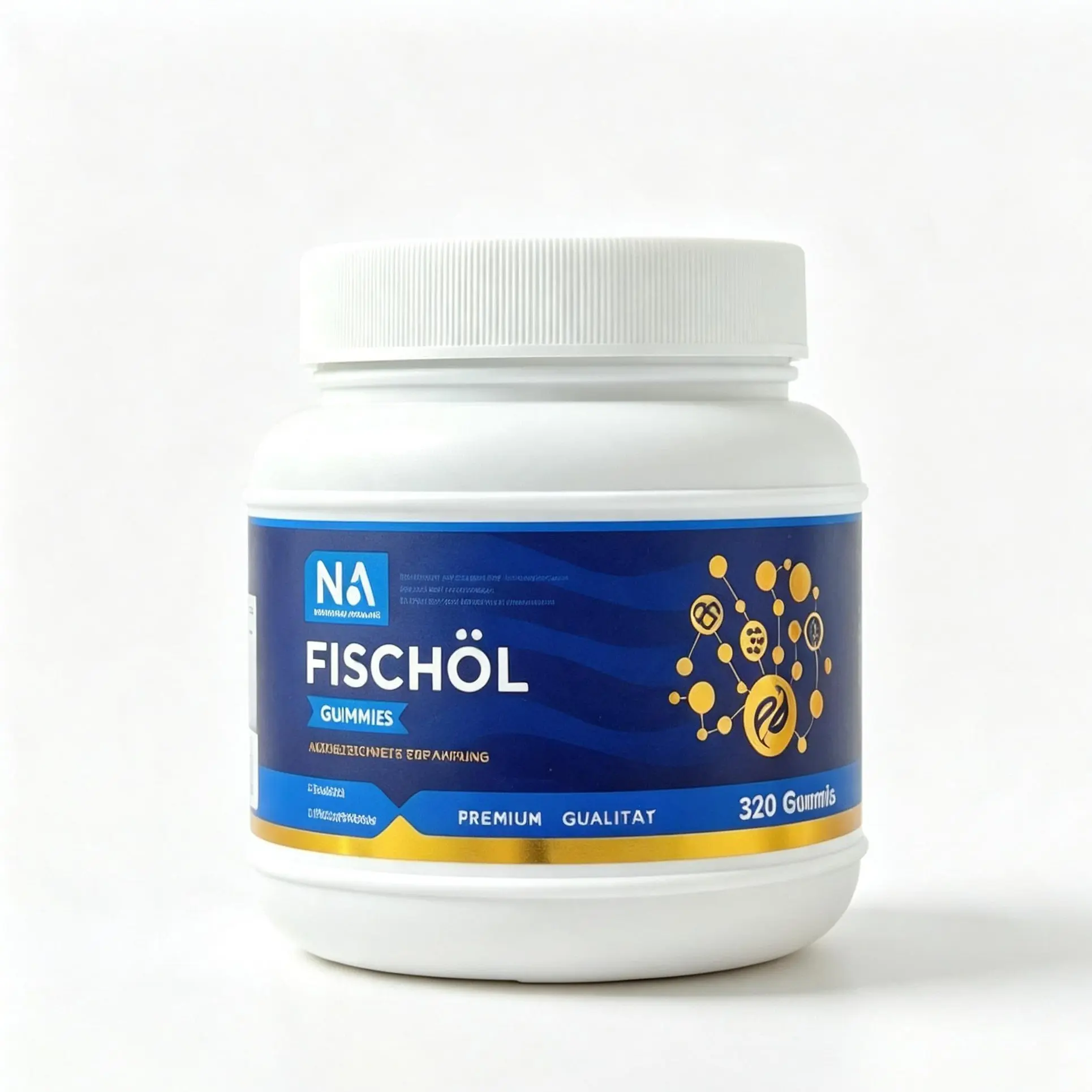 NA Fischöl Fish Oil Gummies Complex – Omega-3, EPA & DHA, Support Brain & Heart Wellness – 320 Count