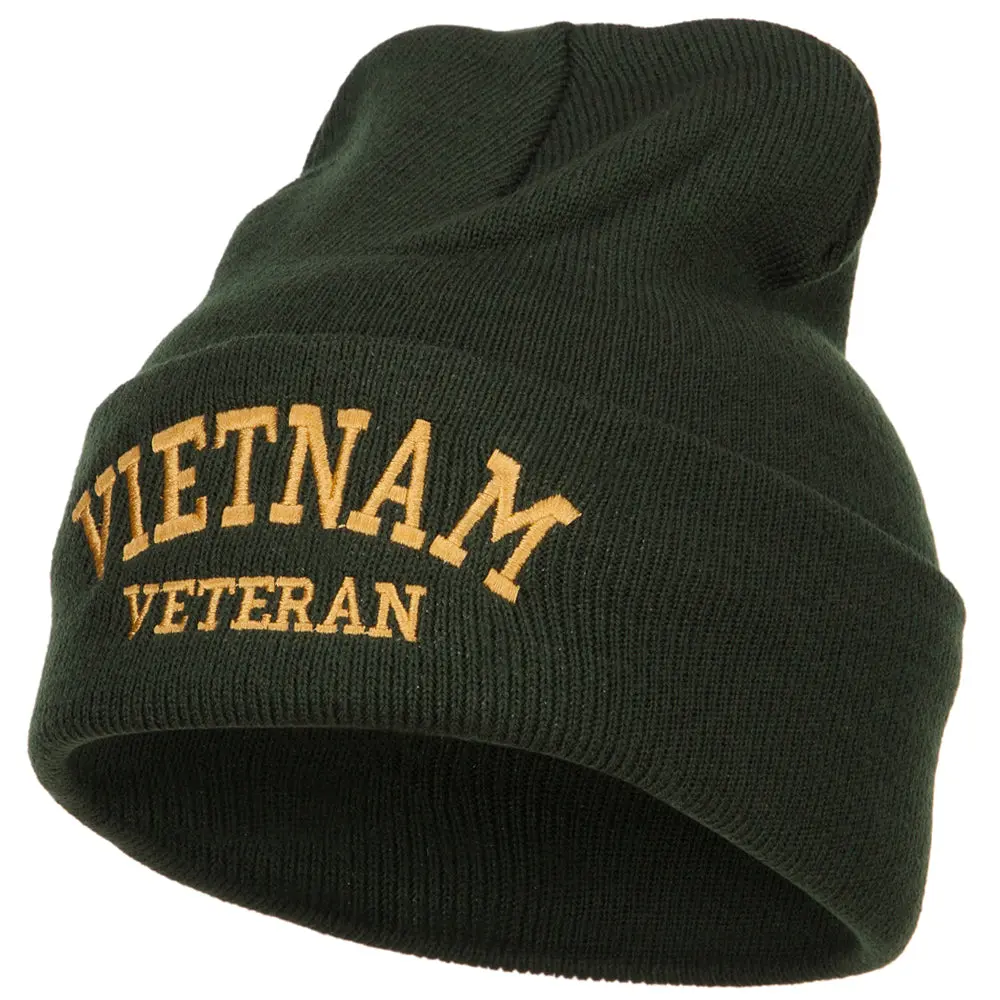 Vietnam Veteran Embroidered Long Beanie Vietnam Veteran Embroidered Long Beanie