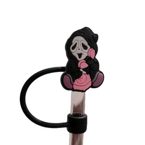 Halloween Horror Ghost Face Straw Topper Halloween Horror Ghost Face Straw Topper
