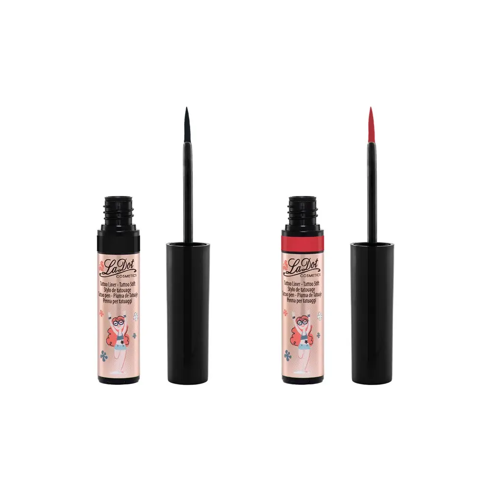 Ladot – Temporary Tattoo Liner Set Black & Red