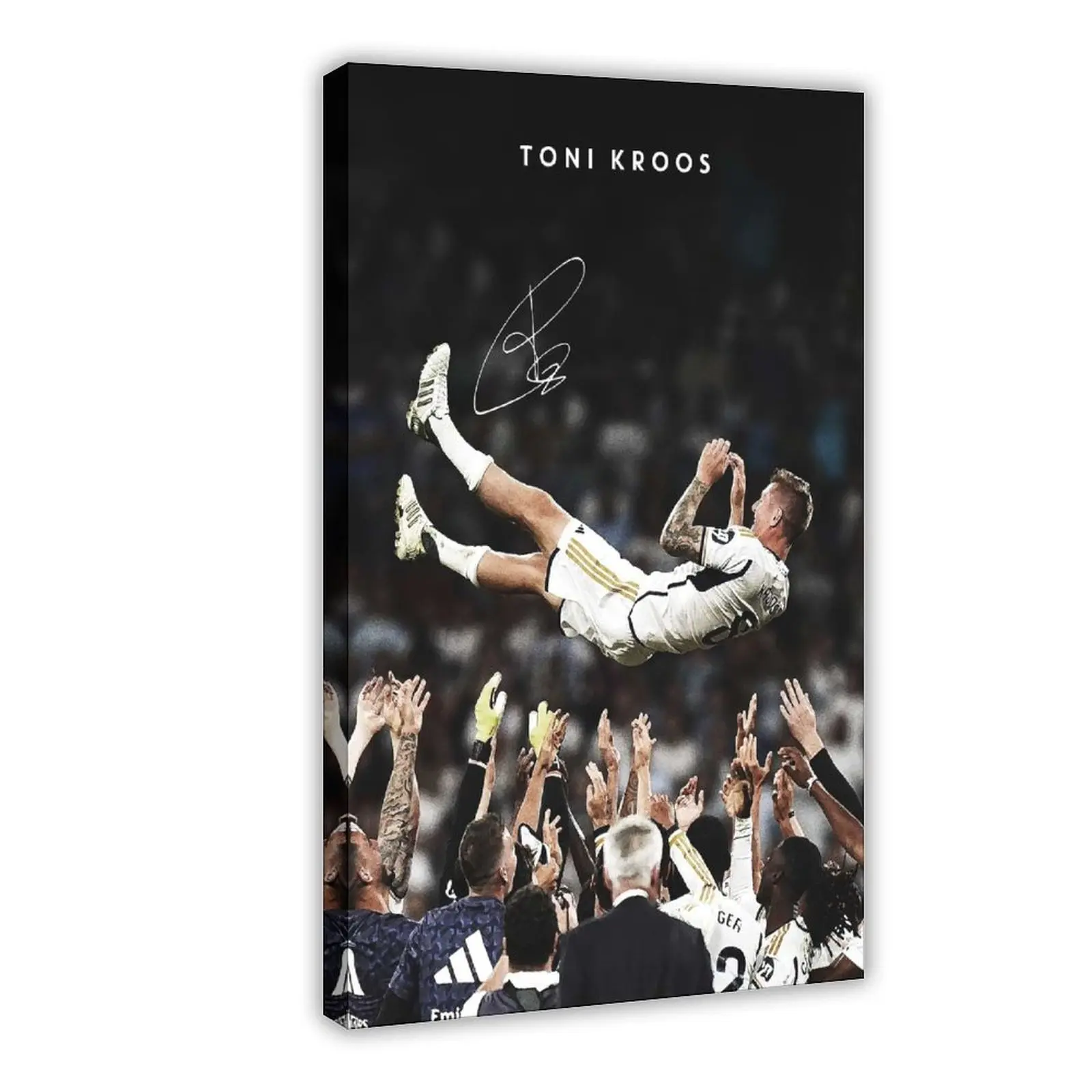Football Toni Kroos Soccer Celebration Canvas Poster Wall Art Decoration For Home Bedroom Office Living Dorm Room Decor Boys Girls Gift