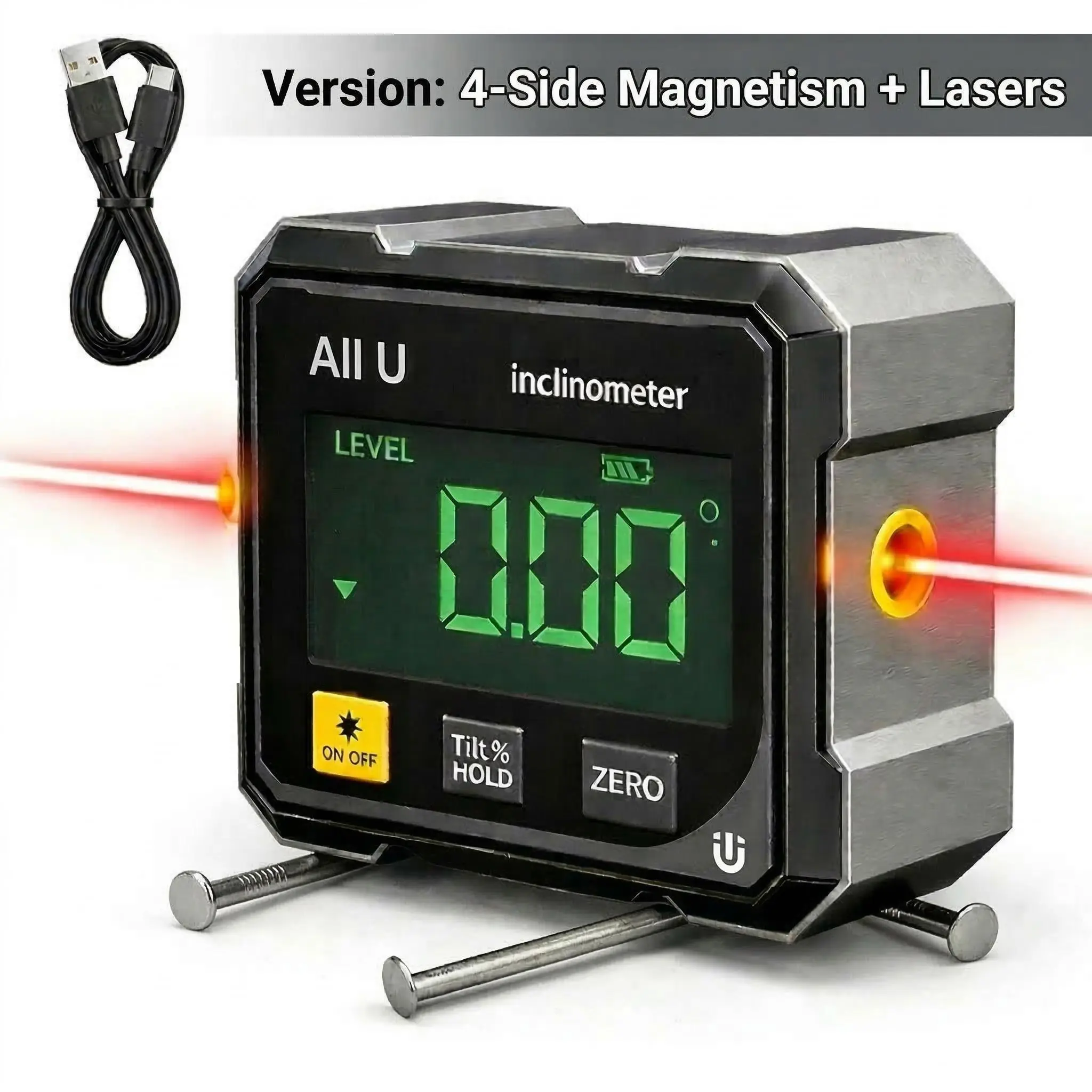 4-Side Magnetic + Laser