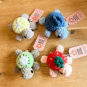 Hand Crocheted Fruit Turtle