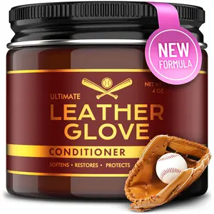 FORTIVO 3-in-1 Glove Conditioner, Cleaner, and Softener - Non-Greasy, Quick-Dry Leather Care for Baseball Gloves, Softball Mitts, and Catchers - Break-In Cream for Glove Conditioning