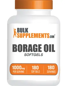 BulkSupplements - Borage Oil Softgels - Healthy Skin - Joint Health - 180 Softgels - 1000mg per Serving