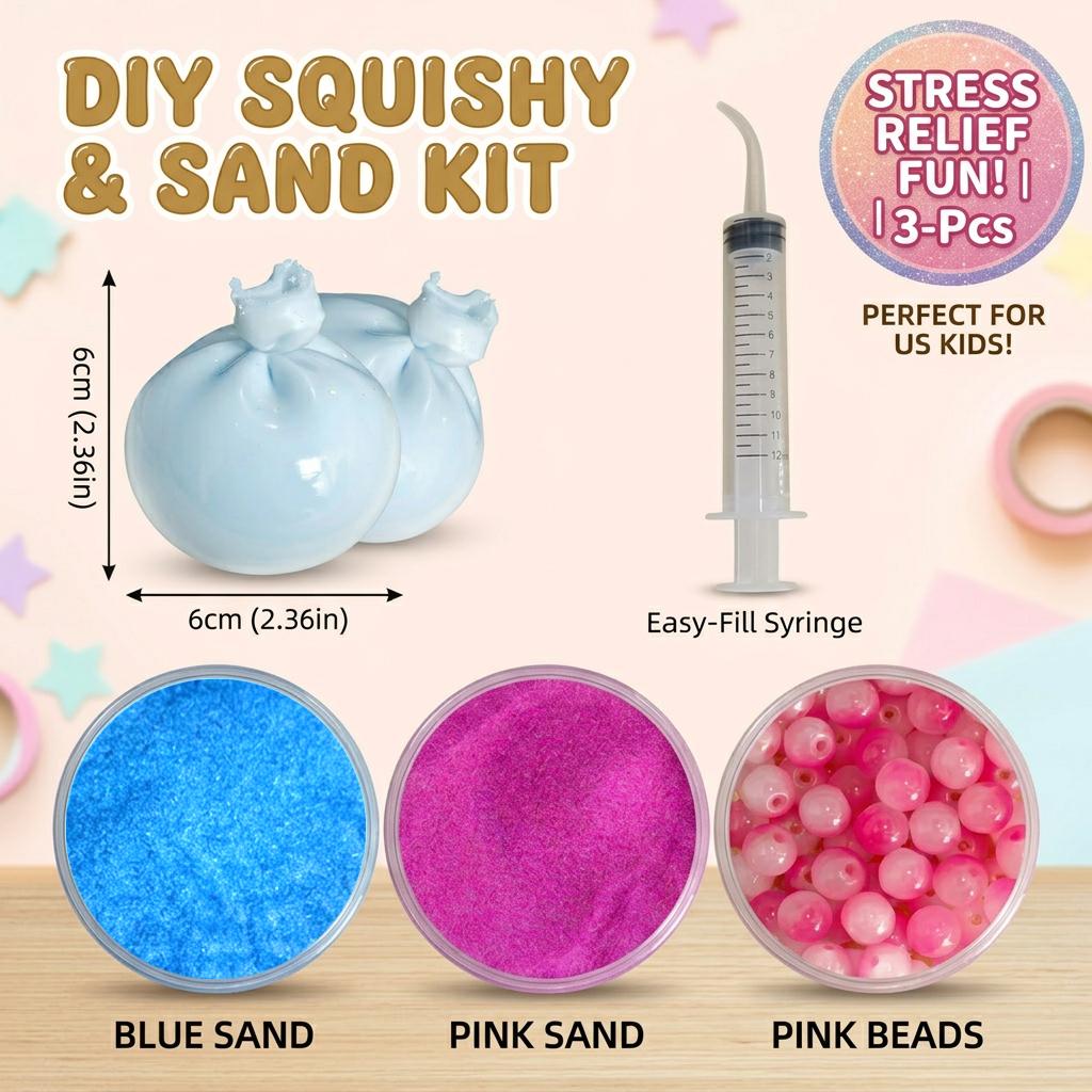 2/3Pcs Handmade Squishy Noisy Ball ASMR Sensory Toy with Crunchy Sound Stress Relief Soft & Hard Squeeze Touch Ages 3+ Idea for Gift Easter