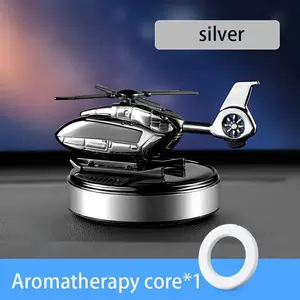 Car Air Freshener Solar Helicopter Interior Accessories Decoration Propeller Rotating Auto Flavoring Perfume Diffuser Supplies