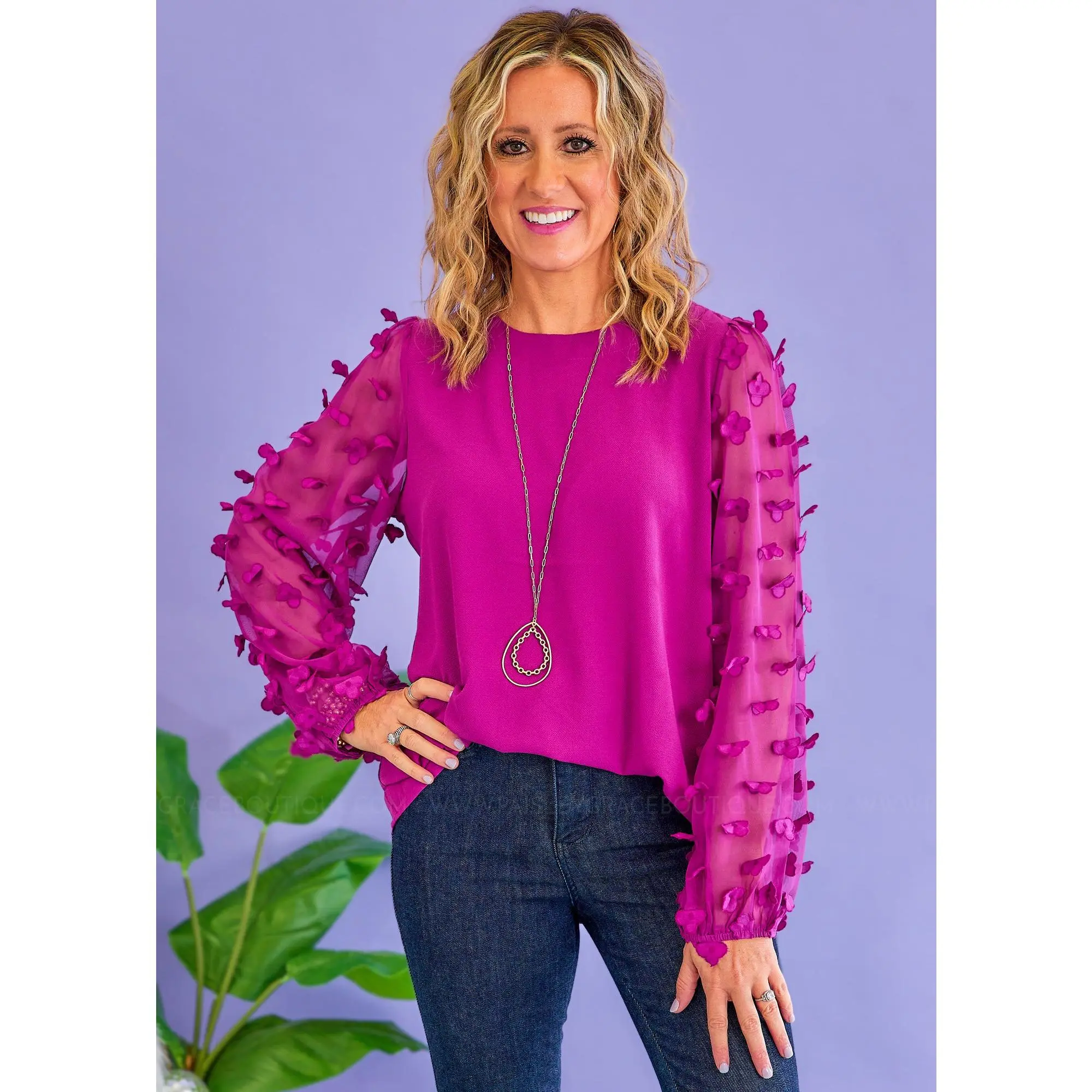 High Standards Top - Magenta - FINAL SALE