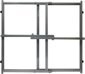 Marshall Pet Products Adjustable Pet Gate – Freestanding Barrier with Clear Panels for Ferrets & Small Pets