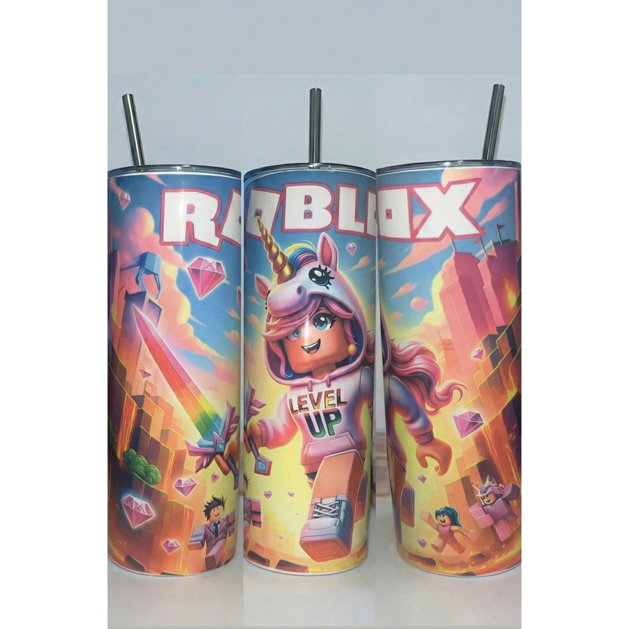 🎁 Epic Gift for the Roblox Fan - 20oz skinny tumbler