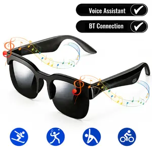 Audio Smart Glasses, Bluetooth-Compatible Headphone Sunglasses with Mic, 10m Stable Connection, Fast Charge for Hiking, Jogging & Outdoor Adventures