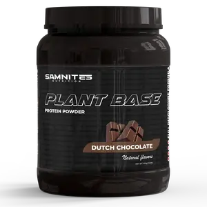 Samnites Nutrition Plant Base Protein Powder Dutch Chocolate 20g Complete Plant Protein Vegan Formula with Digestive Enzymes & AstraGin for Gut Health Healthcare Supplement