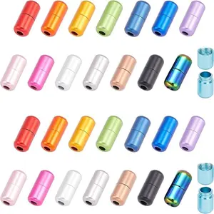 15 Colors No Tie Shoelace Buckle 30 count Tieless Buckle Lock Metal Turnbuckle Connector   Clasps for Sneakers Shoes Repair Hiking Boots Bracelet Necklace Making