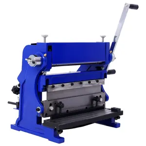 Hdmw Sheet Metal Brake 3-In-1 12-inch,Shear Press Brake 20-Gauge Capacity,Combination Sheet Metal Machine Solid Construction,Shears and Slip Roll Machine for Shear Bending Rolling