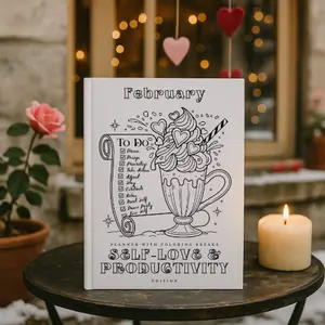 February Planner - Self-Love & Productivity - Storybook Journeys Editions