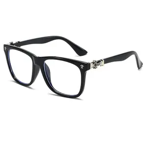Retro Square-Frame Optical Glasses for Men and Women, Vintage Fashion Eyewear with Face-Slimming Effect, Influencer Same-Style Designer Frames, Fashion Accessories for Women Ideal for Daily Wear & Commute