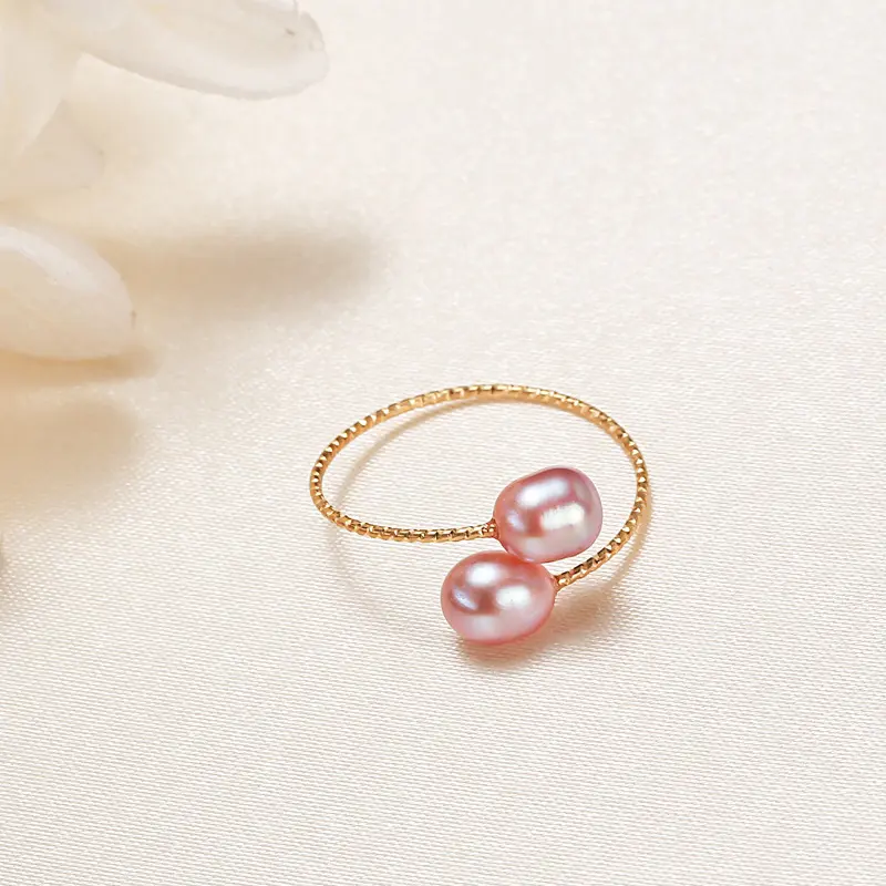 Slim Minimalist Ring – Adjustable Open Design, Delicate Thin Band for Everyday Wear