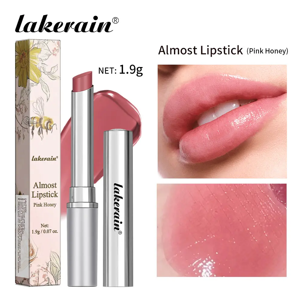 Dark Honey Nourishing Almost Lipstick 3PCS Cosmetic Set, 2-In-1 Moisturizer - Hydrate, Repair, Brightening Makeup For Daily Lip Care