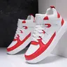 Men's Basic High Top Lace-Up Faux Leather Walking Shoes - Training Sport Shoes, Solid Color Round Toe, EVA Cushioning Insole, MD Sole, Above-Ankle All-Seasons Casual Street Footwear