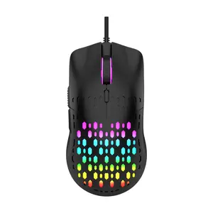 Wired Gaming Mouse, Ergonomic Design Computer Gaming Mouse with Optical Sensor, Comfortable Gaming Mouse for Home and Office