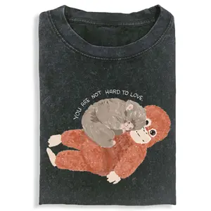 PUNCH MONKEY Tshirt, Unisex Vintage Crew Neck Regular Fit Cotton Fabric Casual Comfort Breathable Short Sleeve Funny T-shirts Fashion Men&Women's Top for Streetwear 030303