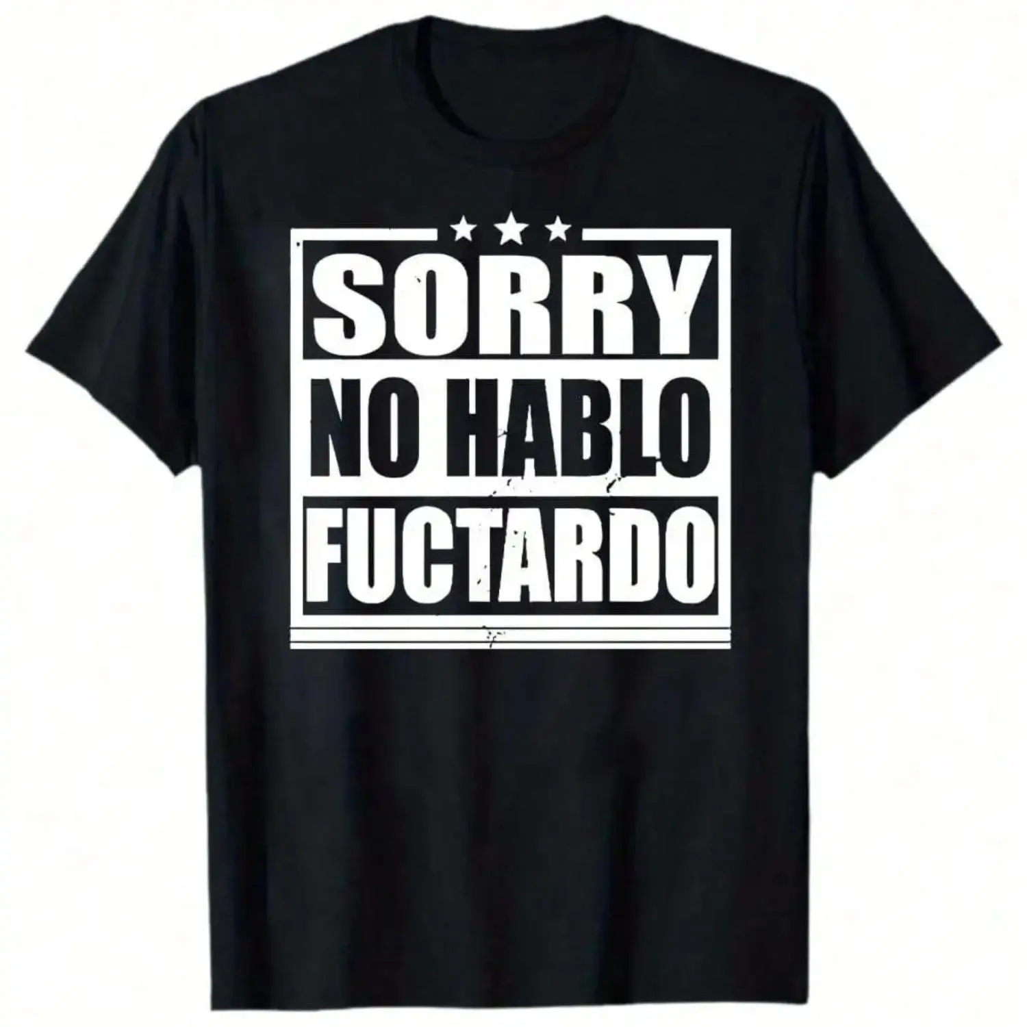 [Graphic Tee]Sorry No Hablo Fucktardo Shirt, Fathers Gift, Funny Dad Shirt, Funny Sarcastic T-Shirt 190g, streetwear, tiktok shop deals, graphic shirts, vintage shirts, guys gifts, summer clothes, gifts for him, graphic tee, men's shirts, t shirt