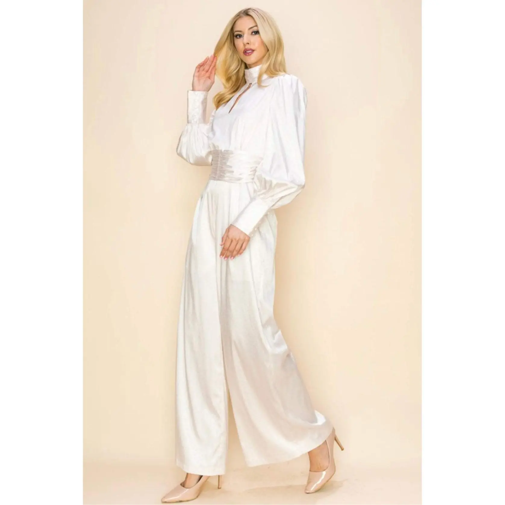 Ivory Perla Jumpsuit Elegant Fit Womenswear