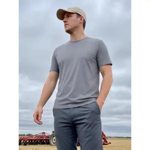 Men Heat Reactive Temperature Color Changing Short Sleeve T Shirt, Magic Thermal Sensitive Discolor Casual Crew Neck Breathable Mesh Summer Plain Tee Top