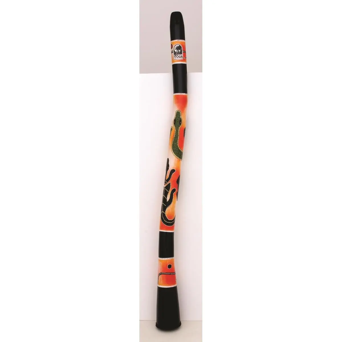 Toca Curved Didgeridoo - Gecko Design Musical Instrument for Entertainment, Colorful