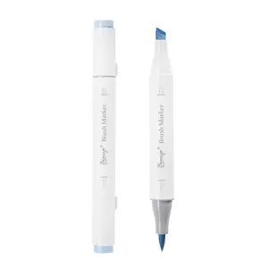 Bianyo Neutral & Gray Tones Single Alcohol Marker with Brush & Fine Tip Dual Tips for Versatile Artistic Expression