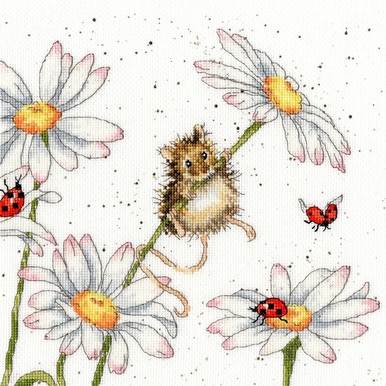 Daisy Mouse Counted Cross Stitch Kit by Bothy Threads XHD80