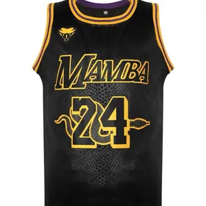 Men’s # 24 Jersey LA Lakers Contrast Trim