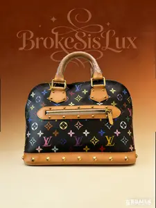Pre-owned Louis Vuitton Alma PM Black Multicolor Bag