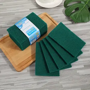 10pcs Scouring Pad, Scrubs Dish Towels, Thickened Scouring Pad For Bowl Washing Pot Bottom Cleaning