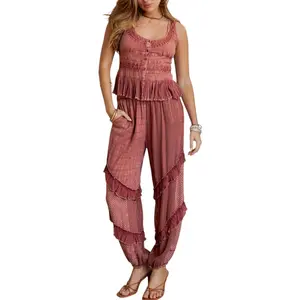 Vintage Capri Peplum Lounge Set