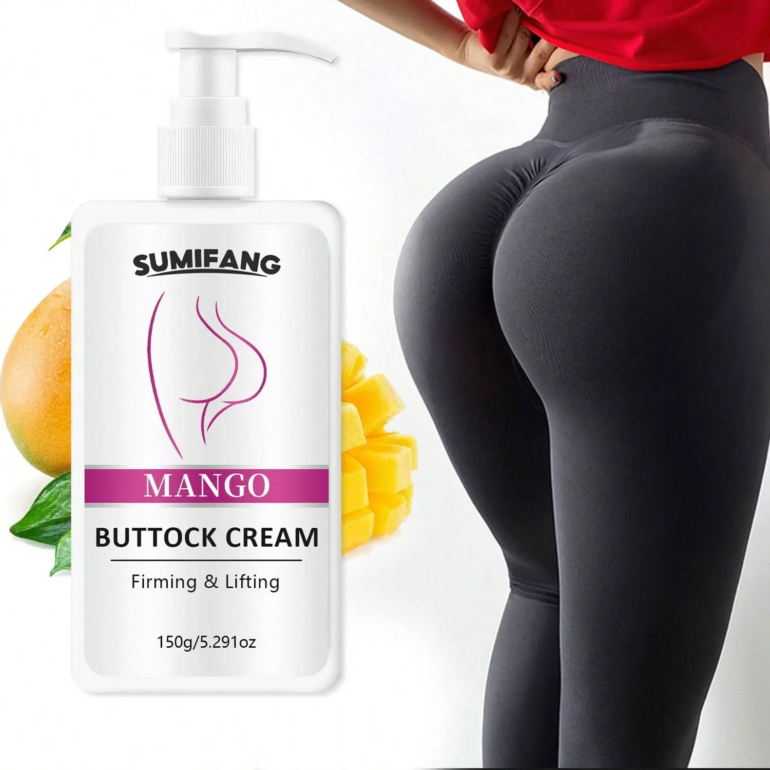 Mango Body Lotion, Body Care, Firming and Tightening, Mango Extract Nourishes Skin, Smooth and Non-Dry, Gentle and Non-Irritating, 150g