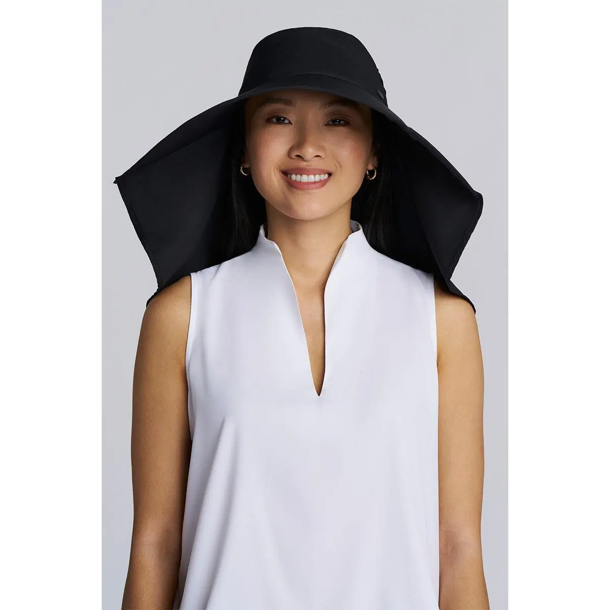 Anastasia | Elegant Full Coverage Hat | Black