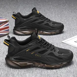 Men's Casual Sports Shoes - Breathable Non-Slip Laced Thick Sole Fashion Running Shoes