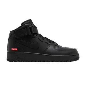 Supreme x Nike Air Force 1 Mid 'Box Logo - Triple Black'
