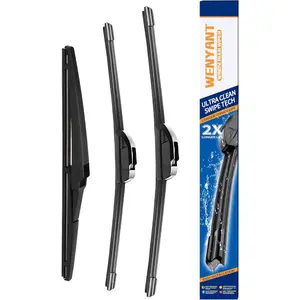 26"/16"/12" Windshield Wipers Compatible With Toyota RAV4 2019-2024,Mazda 5 2006-2015 Front and Rear Wiper Blades For Automotive Replacement (Set of 3)